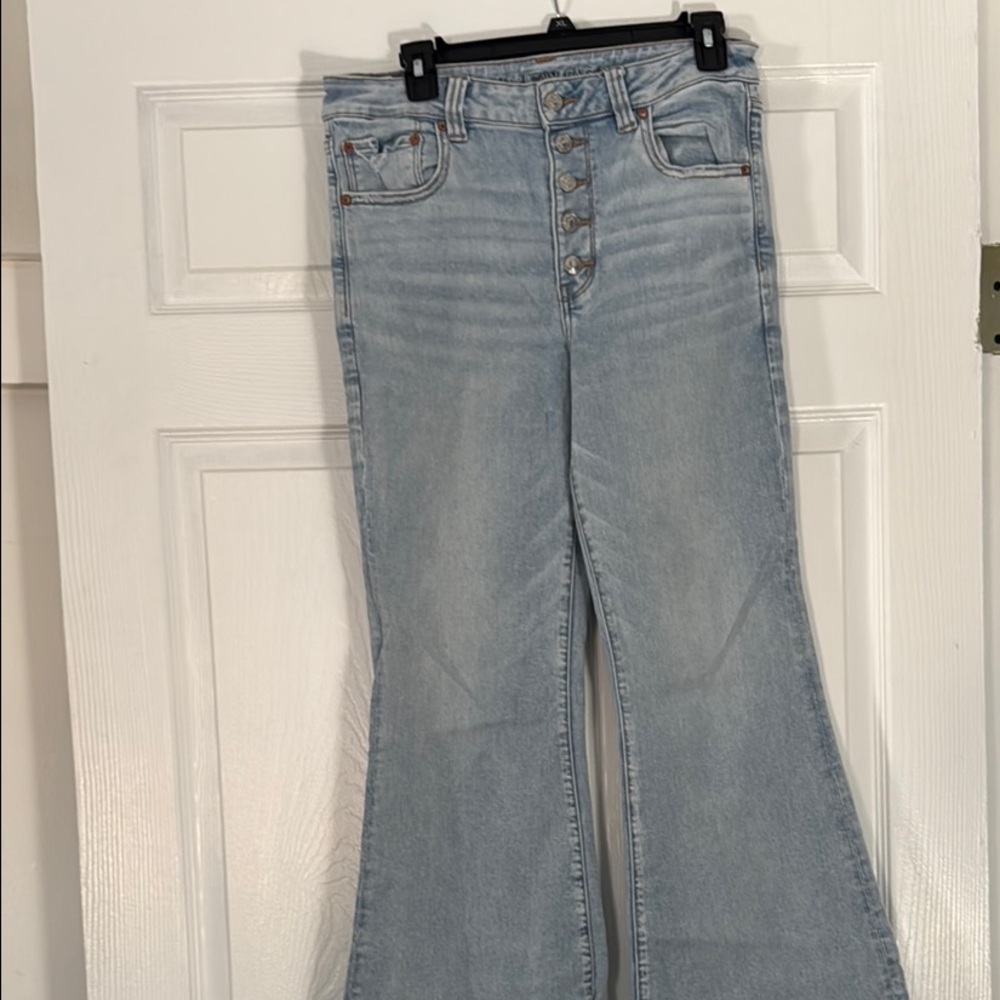 American eagle Light Blue Flared Women's Jeans